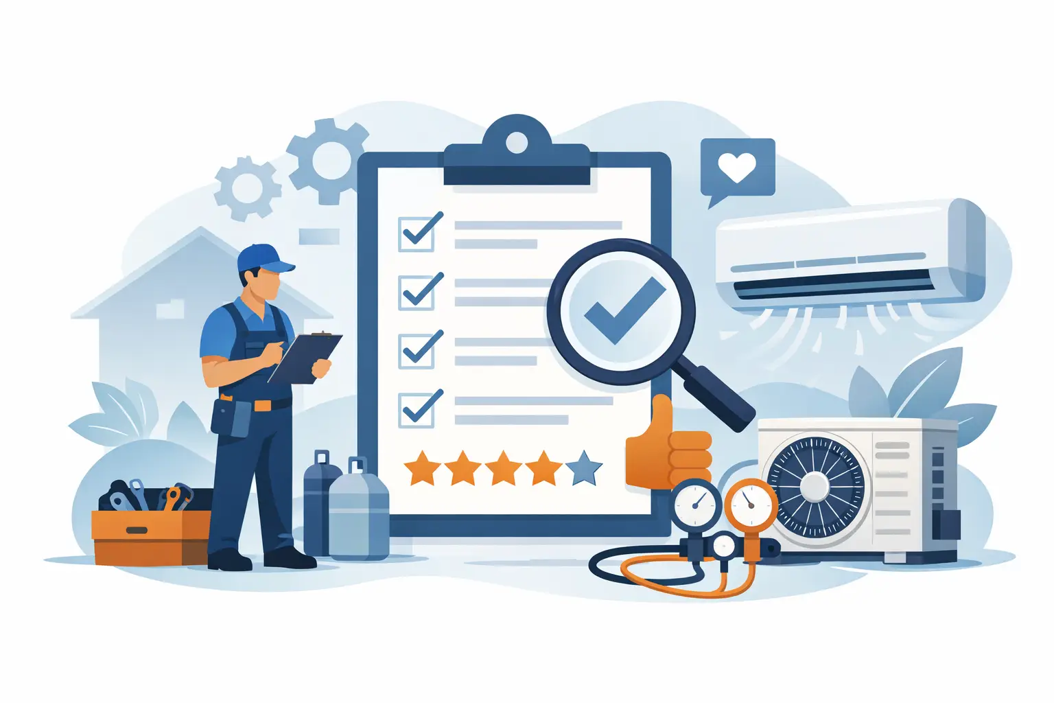 AC Repair Service Review Checklist