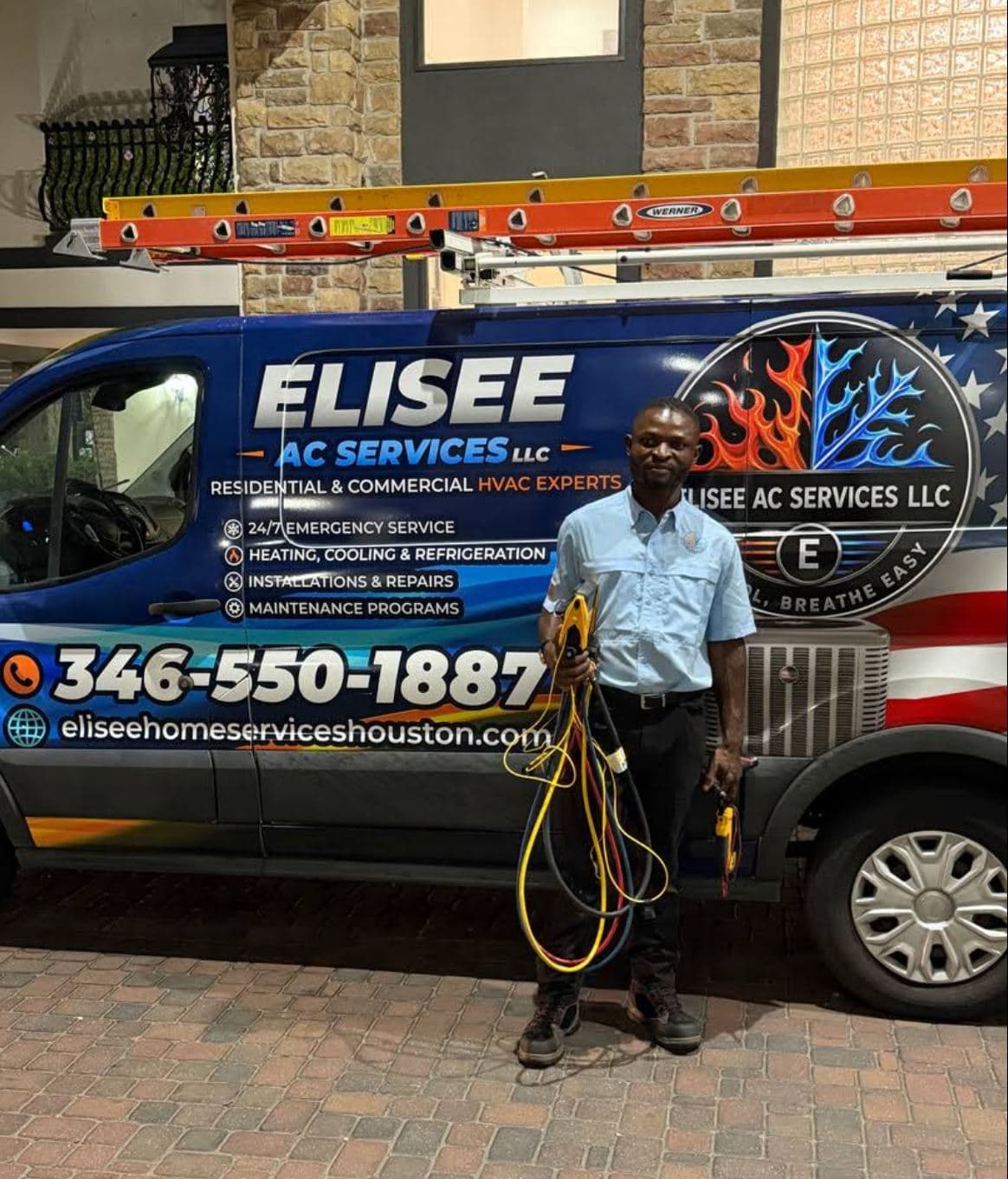 Elisee AC Service Van in Cypress TX