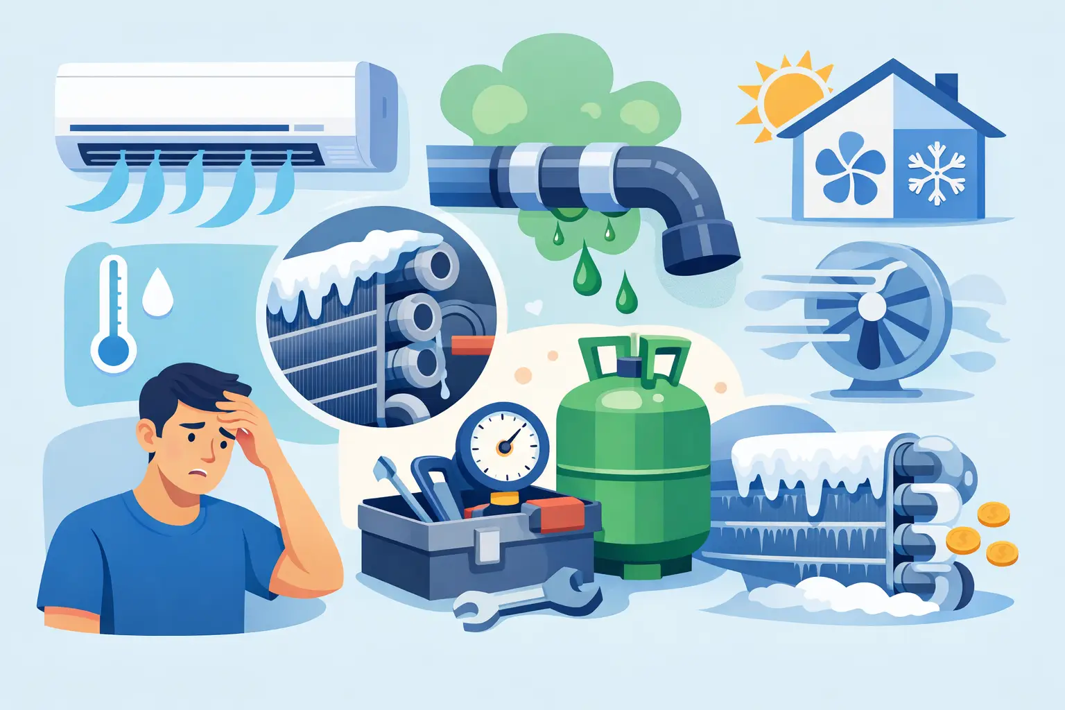 8 Refrigerant Leak Signs in Your AC