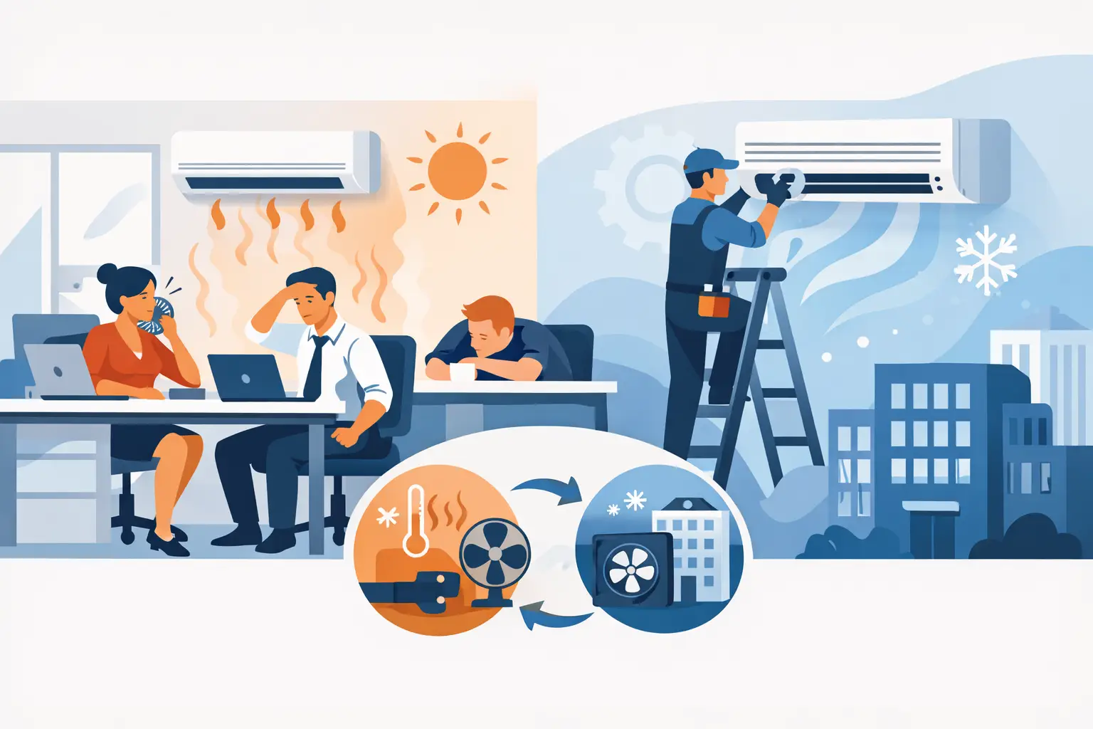 Office Cooling Failure Recovery Example