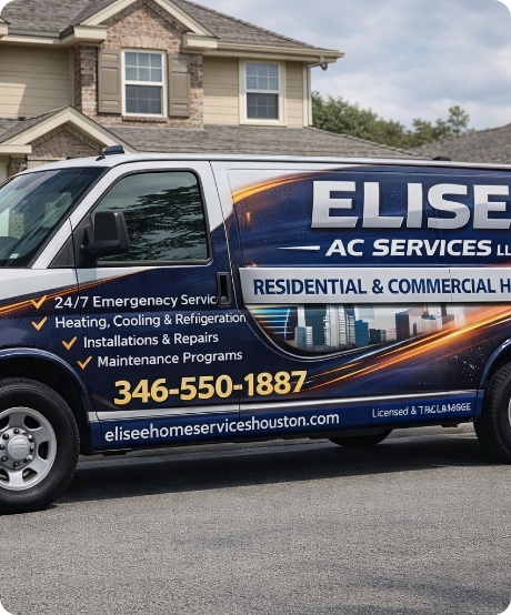 Elisee AC Services technician on the job